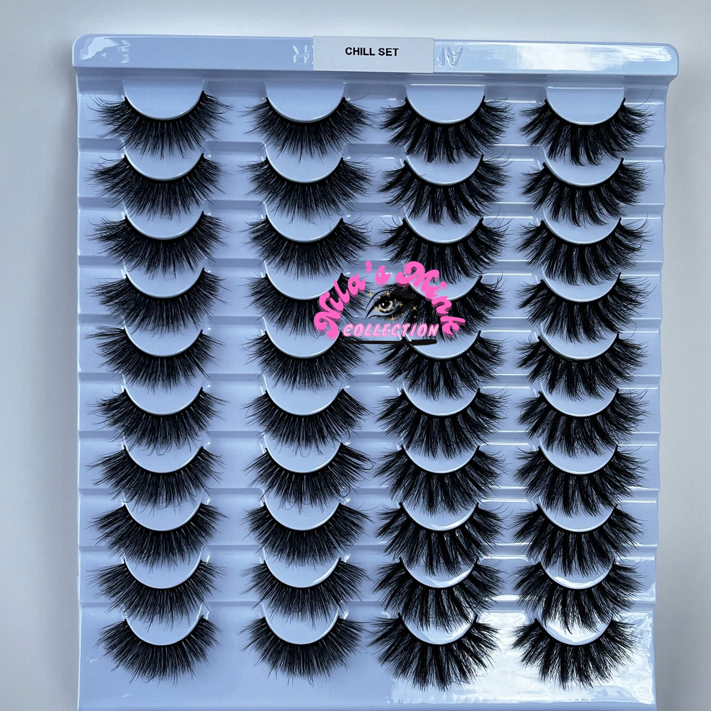 20-Pack Mink Strip Lashes 15mm-22mm