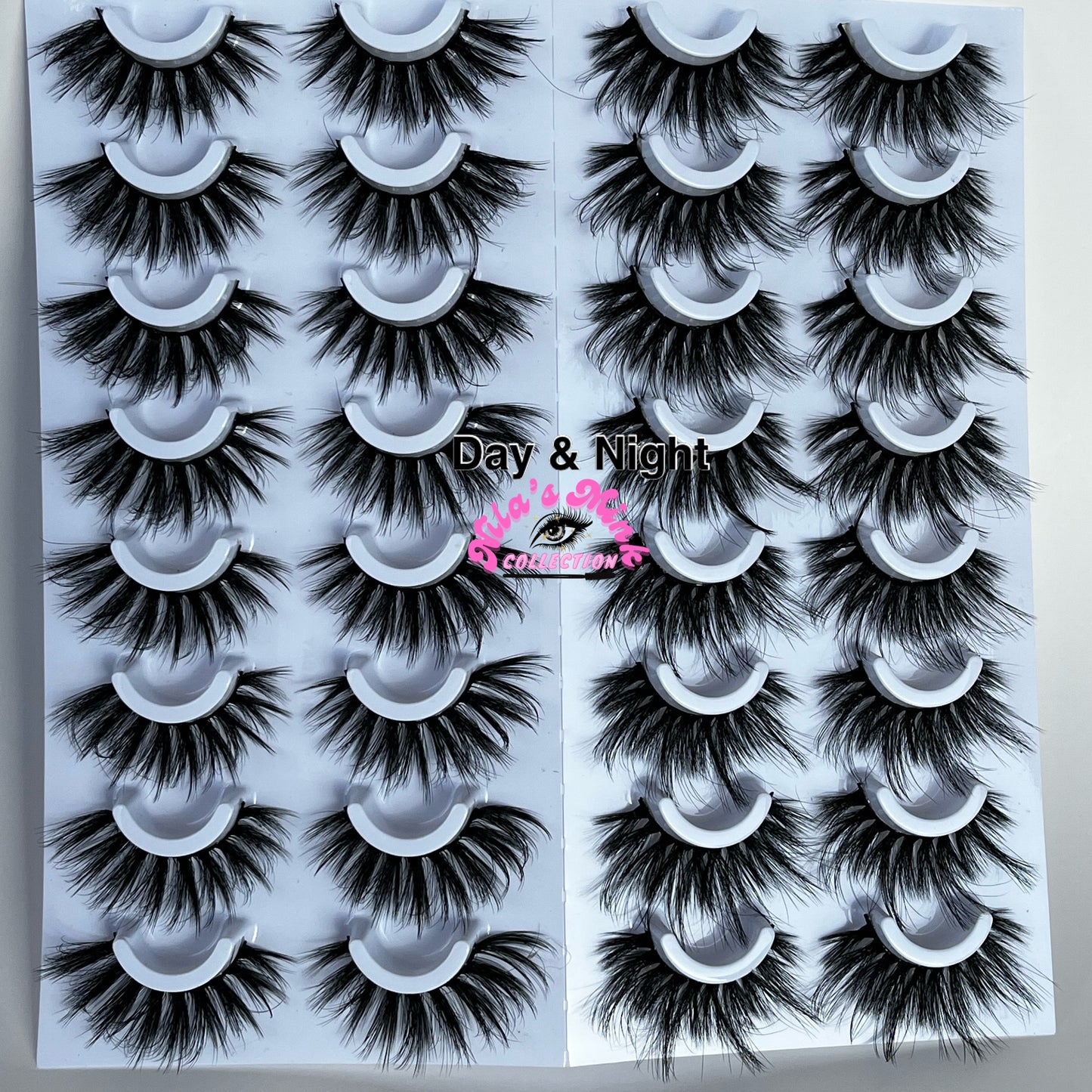 16-Pack Mink Strip Lashes