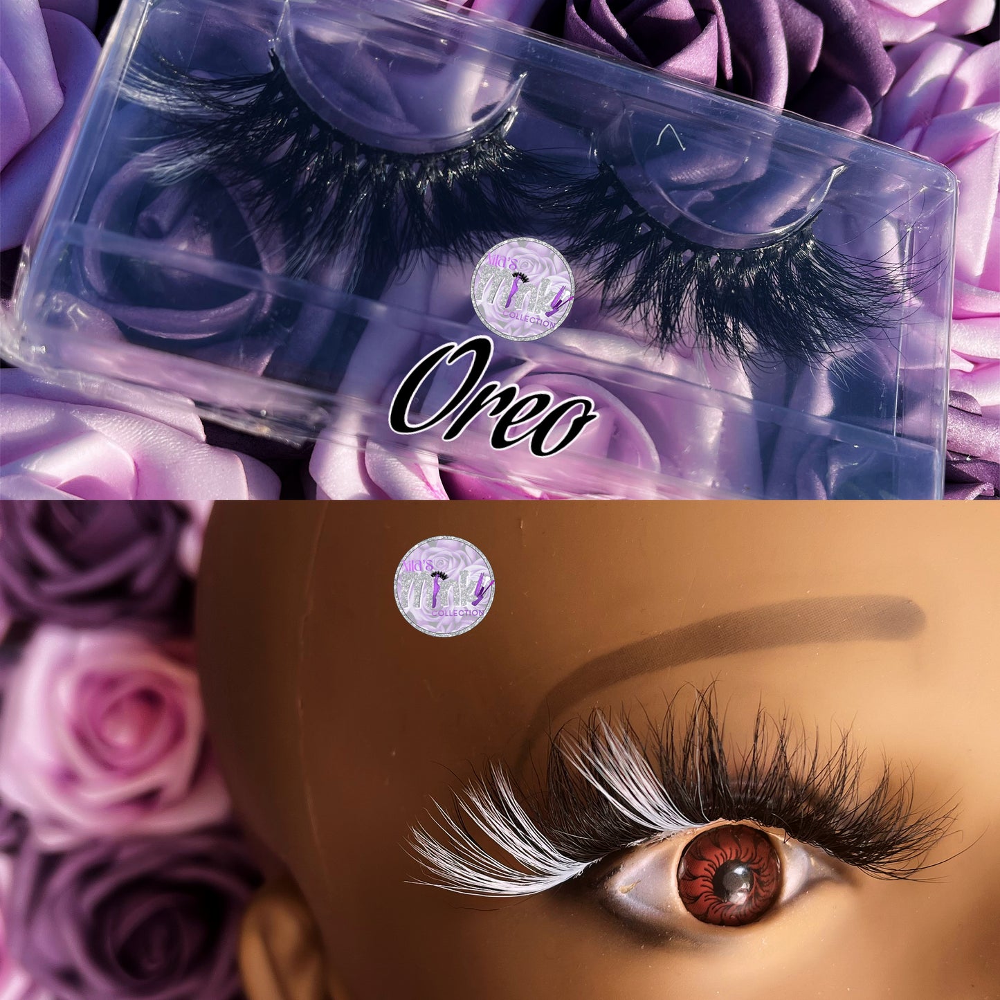 Virbrant Dramatic Color Mink Strip Lashes