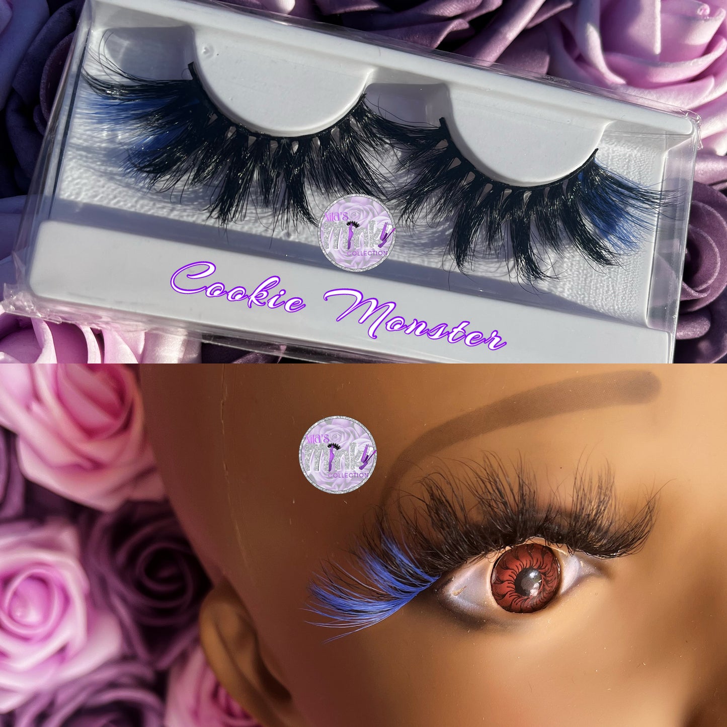 Virbrant Dramatic Color Mink Strip Lashes