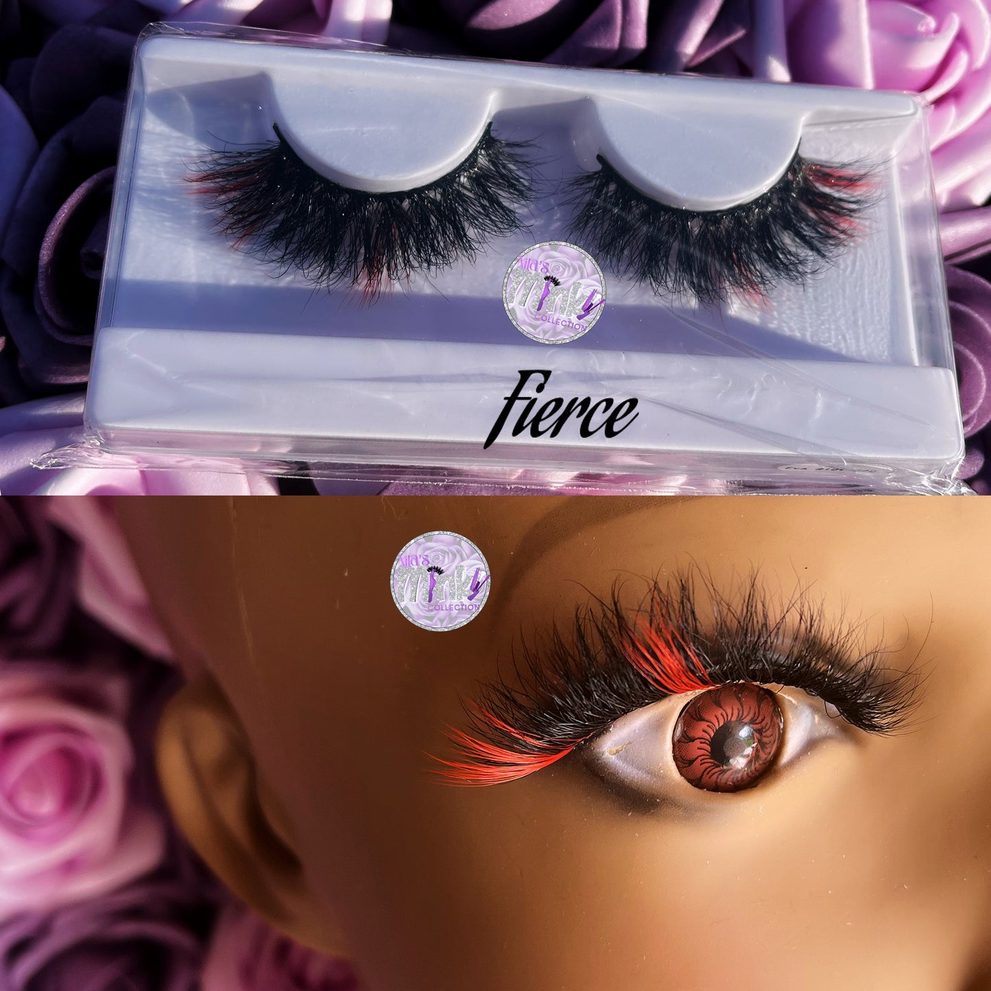 Virbrant Dramatic Color Mink Strip Lashes