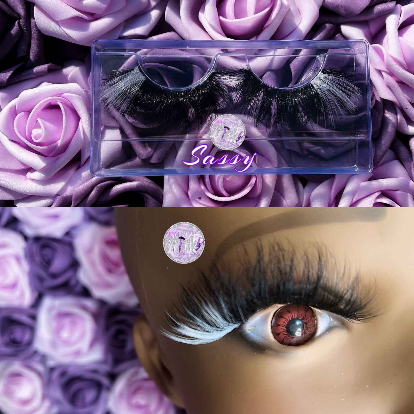 Virbrant Dramatic Color Mink Strip Lashes