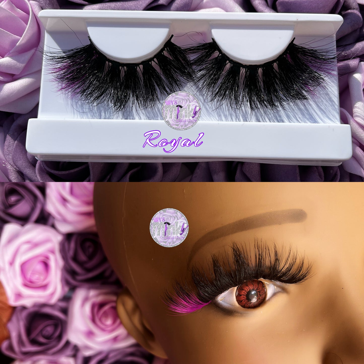 Virbrant Dramatic Color Mink Strip Lashes