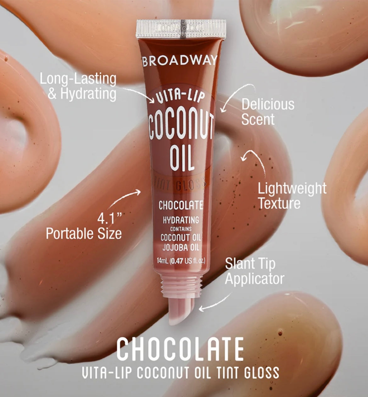 Ruby Kisses Broadway Vita-Lip Gloss - 3PACK w/ Keychain