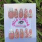 Princess Energy- Press-On Nail Set | 3D Bows, Rhinestones, Glitter & Floral Accents | Barbie Pink Coffin Nails | Handmade Statement Set