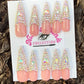 Diamond Drip Pink Press-On Nail Set | Long Coffin | Full Rhinestone Glam