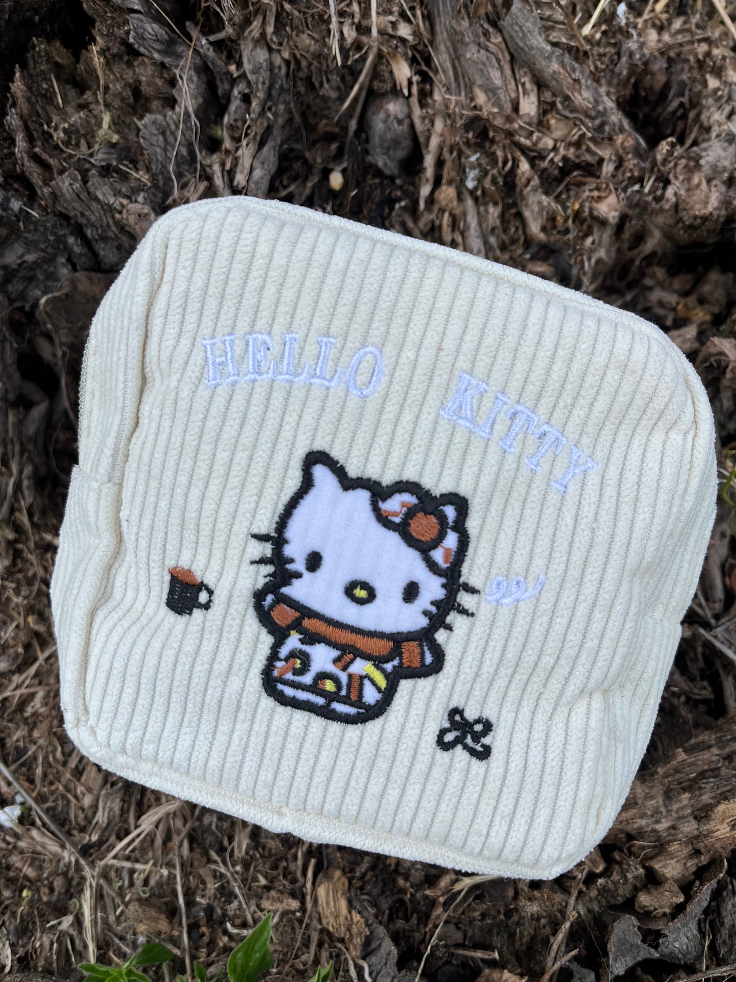 Coral Leopard Kitty Press-On Nail Set | 3D Bow & Kitty Charms | Coral Gloss Nails | Cute & Fierce Nail Art (FREE POUCH)