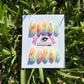Tropical Mirage Press-On Nail Set | Watercolor Pastels with Gold Foil | Soft Almond Shape | Handmade Dreamy Nails