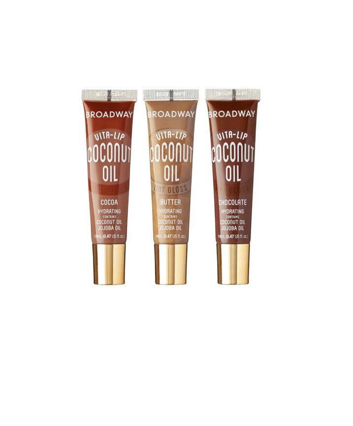 Ruby Kisses Broadway Vita-Lip Gloss - 3PACK w/ Keychain