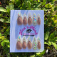 Birthday Baddie- Crystal Stiletto Press-On Nails | Nude Rhinestone V-Tips | Icy Glam Nail Set | Handmade Luxury Press Ons